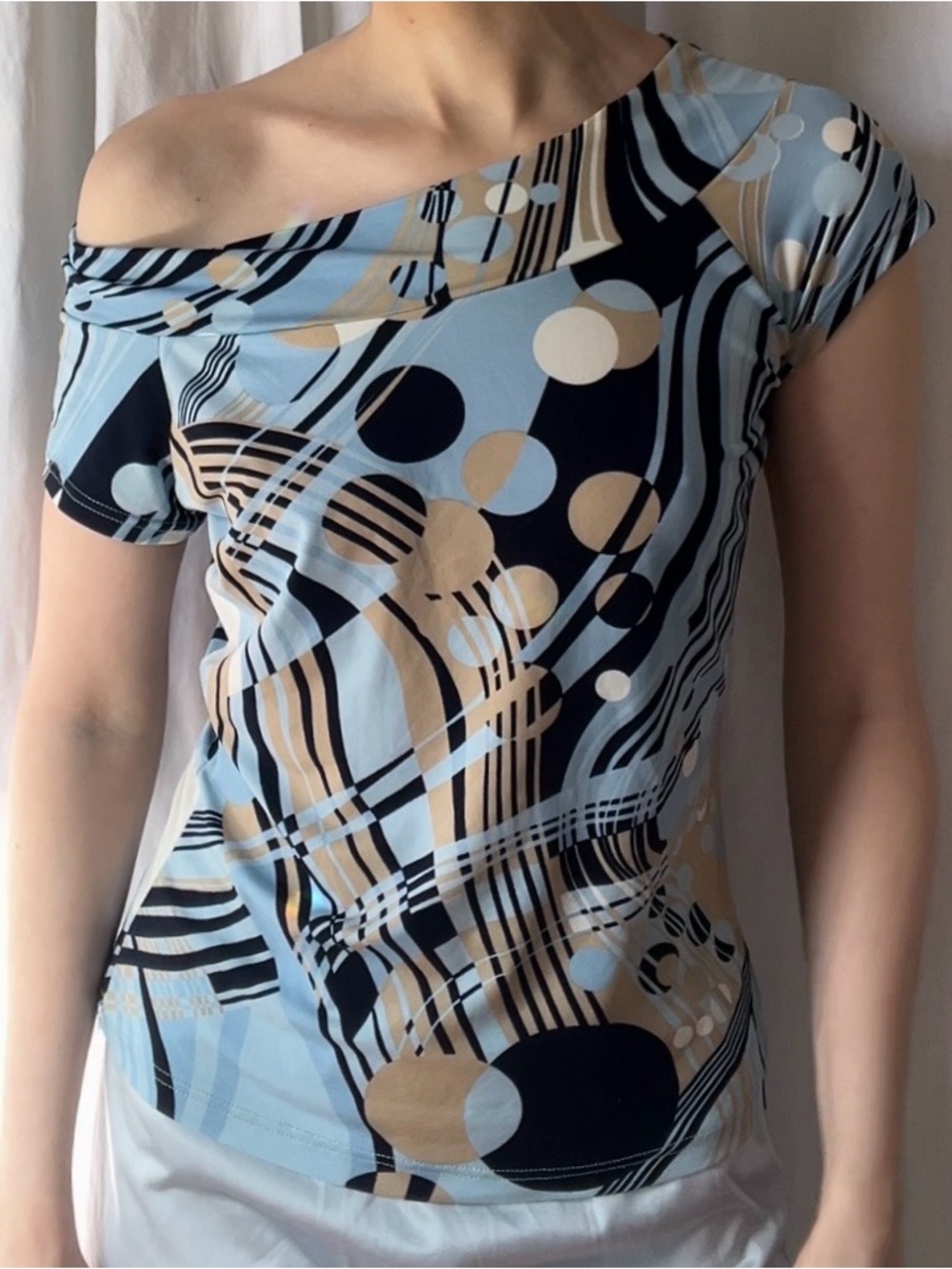 🩵Vintage // Funky Abstract Top🩵